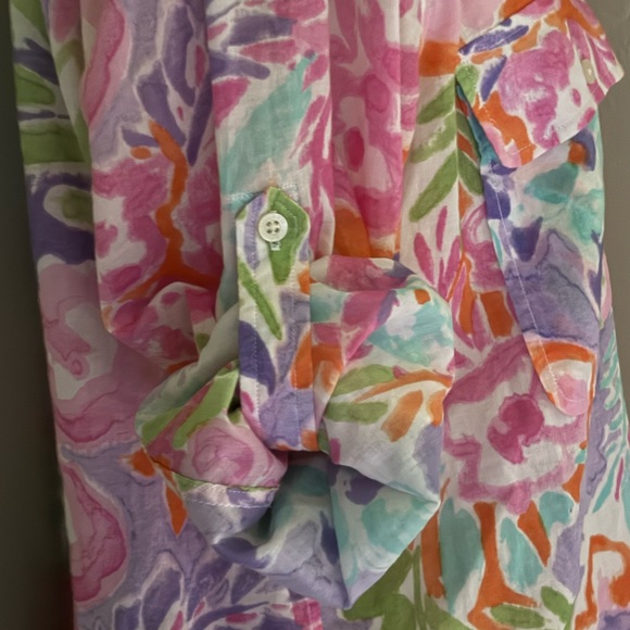 Lauren Ralph Lauren Vibrant Multicolor Cotton Shirt - Picture 6 of 10